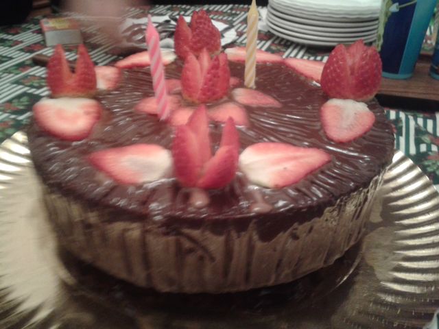 Torta de chocolate.