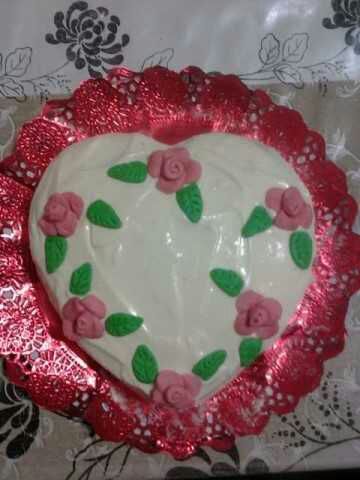 Torta especial San Valentín.