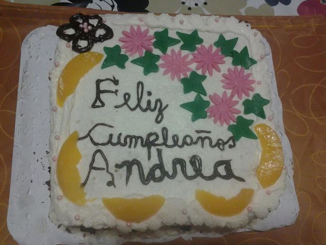 Torta de tres leches de cumpleaños